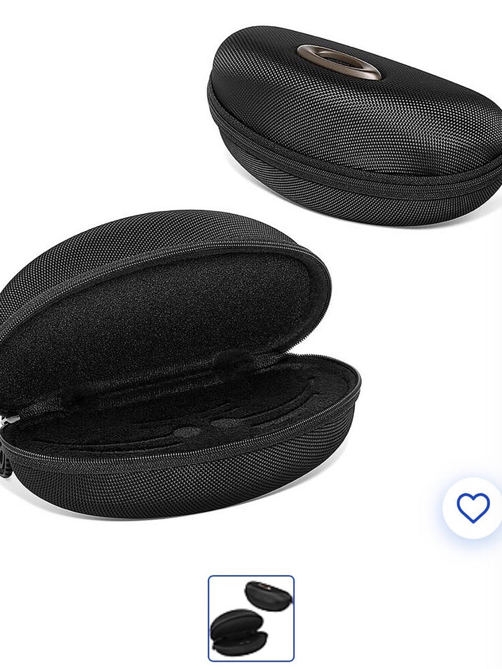 Oakley Black Zippered Eyewear Case for Men